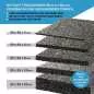 Preview: 90 mm × 90 mm – 3/6/8/10/20 mm Gummigranulat Terrassenpads Unterlage für WPC & Holzterrassen